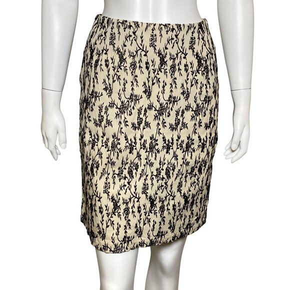 Vintage Y2K Roxy Quiksilver Floral Pencil Skirt Size 5 Stretch Cottagecore - Picture 1 of 5